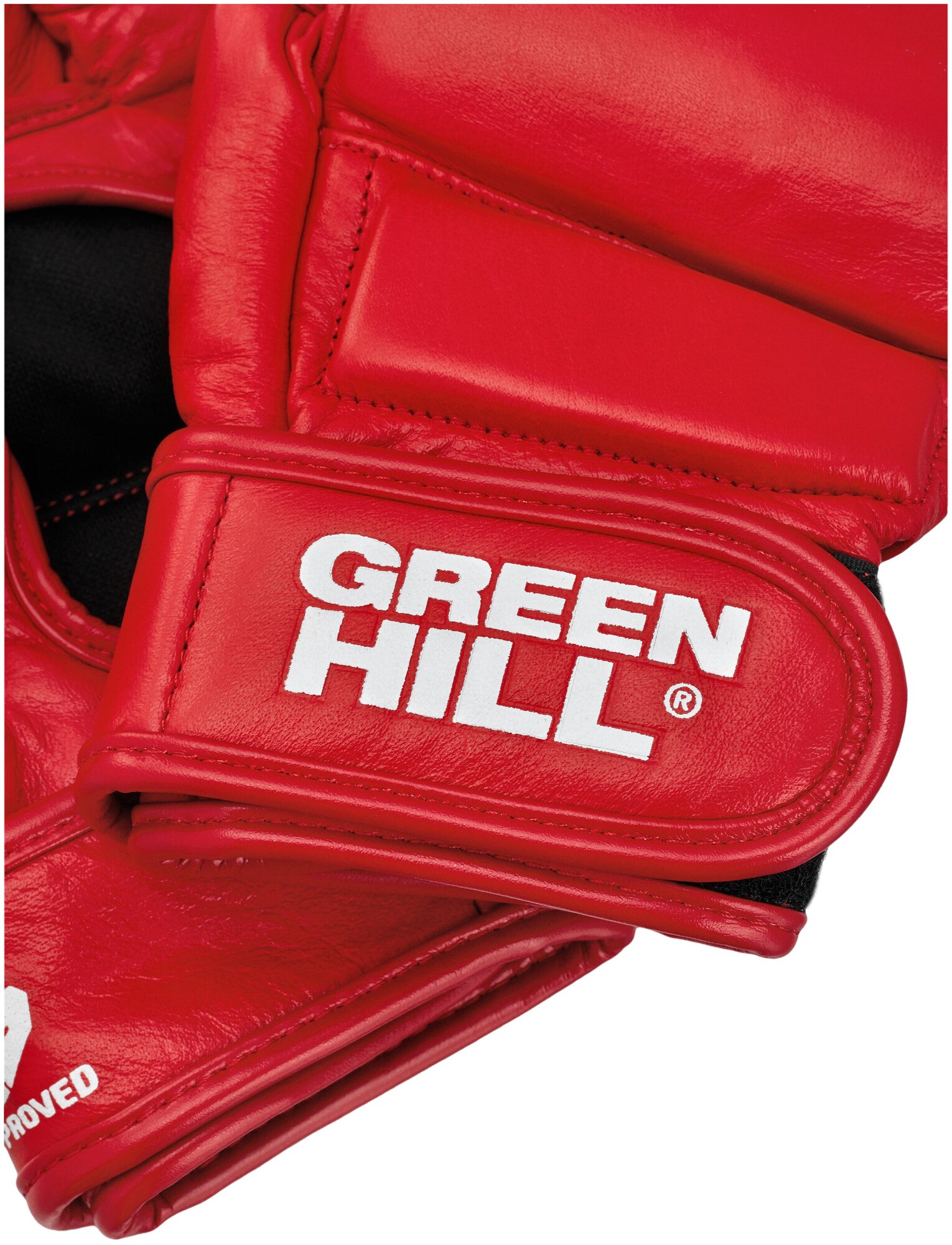 MMF-0026a Перчатки для боевого самбо Лицензия FIAS красные - Green Hill - Красный - M