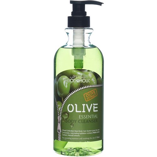 Гель для душа с экстрактом оливы Essential Body Cleanser Olive, Foodaholic 750 мл