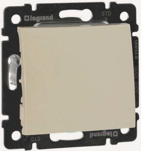 Изображение товара Выключатель 1-кл. СП Valena 10А IP31 250В механизм сл. кость Leg 774301