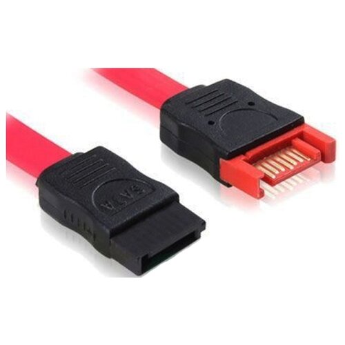 Кабель GCR SATA II - SATA II (GC-ST103), 0.5 м, красный кабель интерфейсный cc sata sata 50см 7pin 7pin