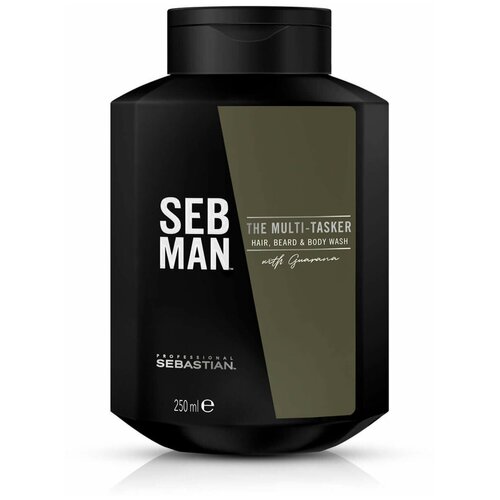 шампунь seb man hair care the multitasker шампунь для ухода за волосами бородой и телом 3 в 1 1000 мл SEBMAN The MultiTasker 3 в 1 Шампунь для ухода за волосами, бородой и телом, 250 мл