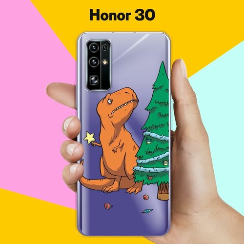 Силиконовый чехол на Honor 30 Звезда на елку / для Хонор 30