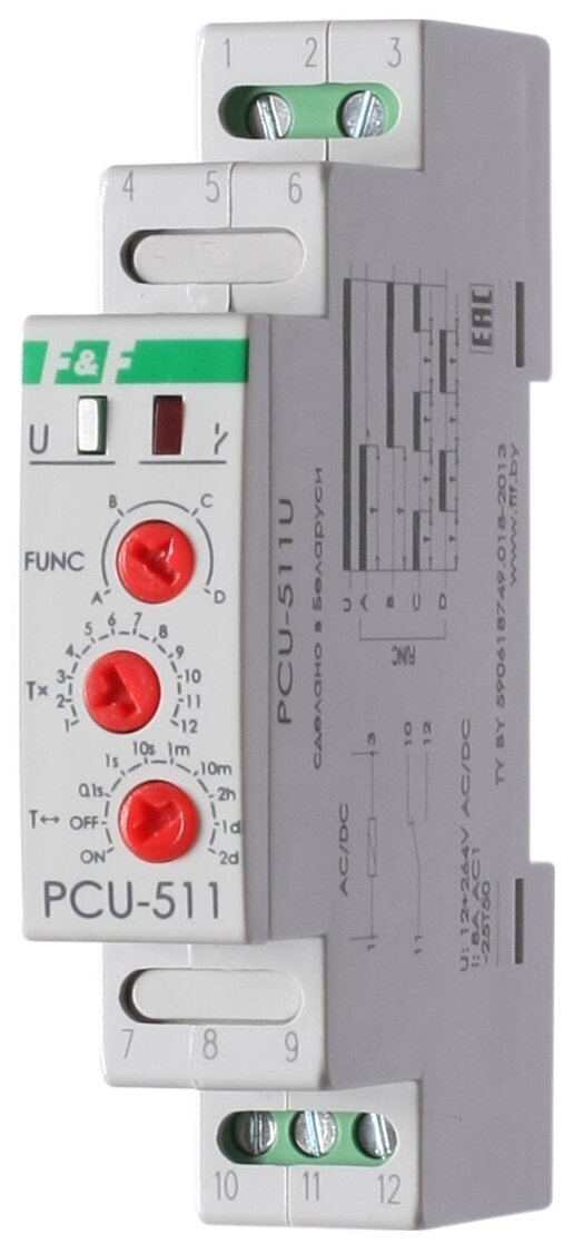 Реле времени F&F PCU-511U