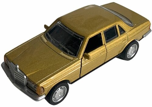 Модель автомобиля Mercedes-Benz W123, золотой, масштаб 1/40