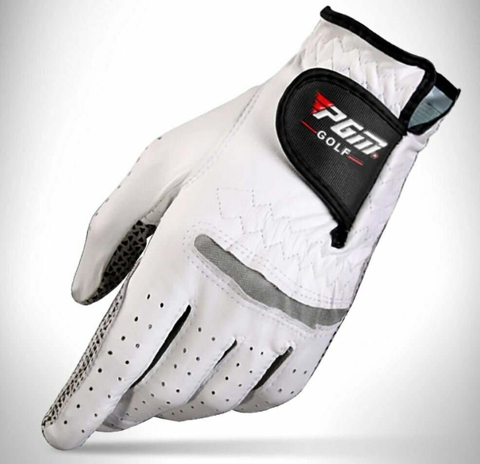 Перчатка для гольфа PGM, мужская на левую руку (для правши) овечья кожа с противоскользящей вставкой, размер 22 (S)