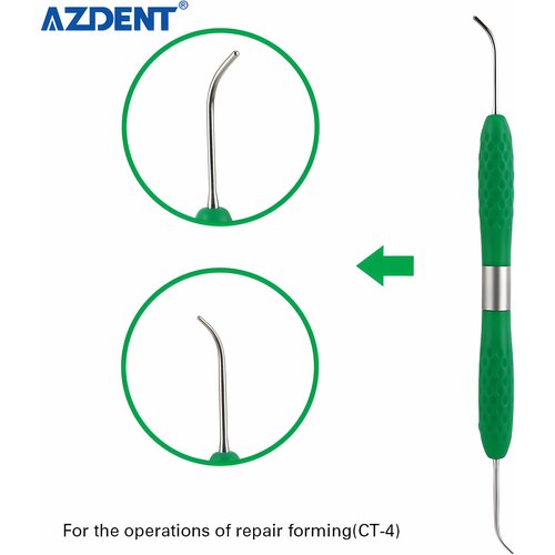 Гладилка стоматологическая двухсторонняя Azdent CT4