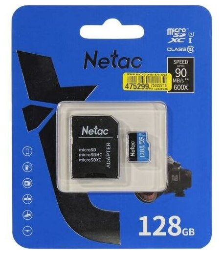 SD карта Netac NT02P500STN-128G-R