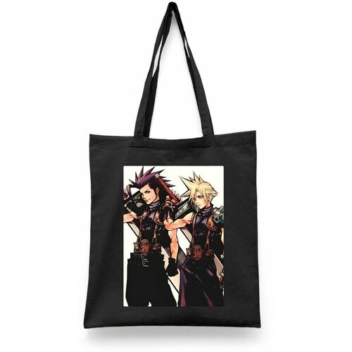 фото Сумка-шоппер унисекс каждому своё "final fantasy/игра" черная