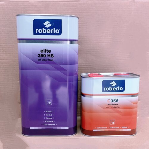 Лак Roberlo 2K ELITE 350HS (акрил) 5 л. + быстрый отвердитель С356 2.5 л.