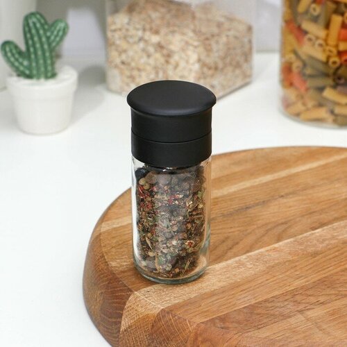 SUI Мельница для специй в сборе с керамическим механизмом 100 мл цвет черный 393₽