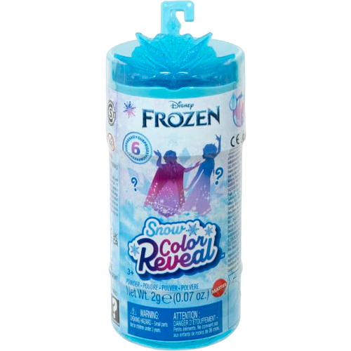 Кукла-сюрприз Mattel Disney Frozen Snow Color Reveal, 10 см, HMB83 синий/голубой блокнот frozen 2 snow sparkles premium a5