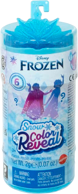 Кукла-сюрприз Mattel Disney Frozen Snow Color Reveal, 10 см, HMB83