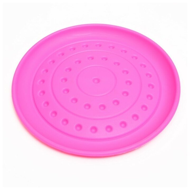 Фрисби Пижон "НЛО", 18,6 см, жесткая термопластичная резина, розовый - фотография № 5