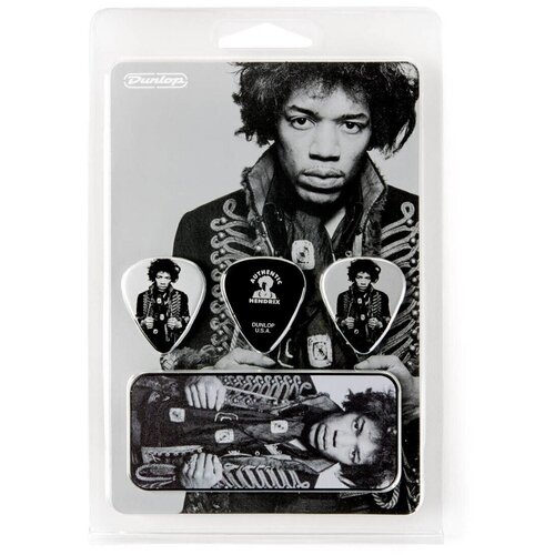 Набор коллекционных медиаторов Jimi Hendrix by Gered Mankowitz, (6шт. в коробочке), жесткие jh ct14h hendrix mankowitz медиаторы в коробочке 6шт dunlop