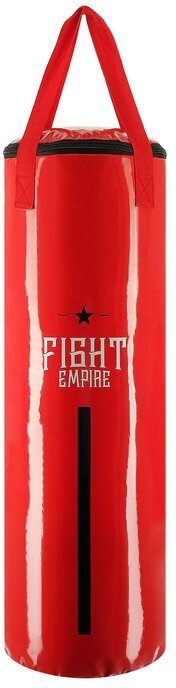 Боксёрский мешок FIGHT EMPIRE, вес 15 кг, на ленте ременной, цвет красный