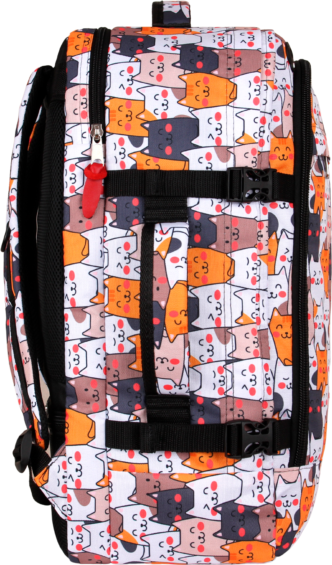 Рюкзак сумка чемодан ручная кладь S в самолет дорожная 44 л, котики - фотография № 10