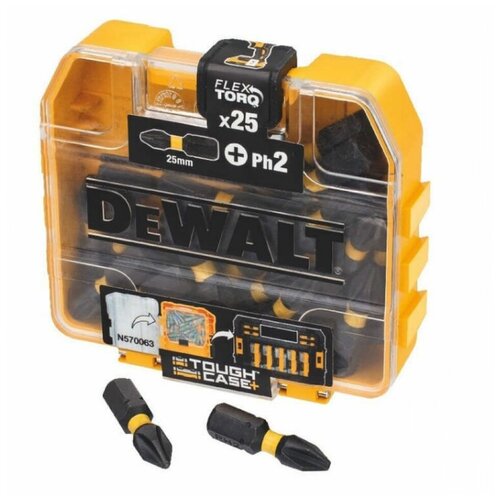 Биты PH2, 25 мм, 25 шт. в кейсе DEWALT DT70555T 15883737