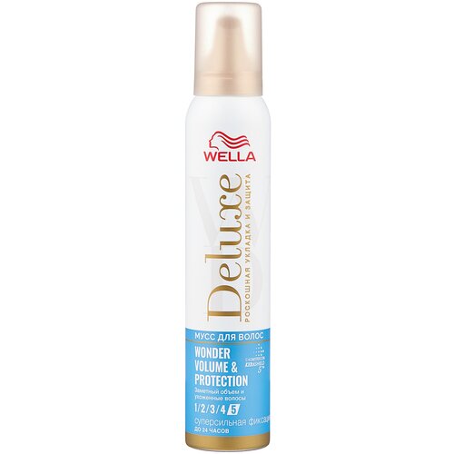 Wella Deluxe мусс для волос Wonder Volume & Protection, 200 мл