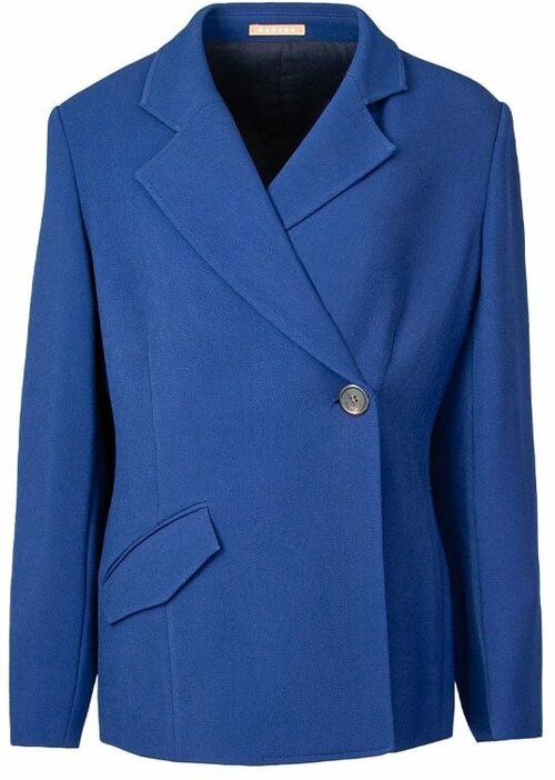 Пиджак NEHERA, средней длины, силуэт прямой, размер 42, синий