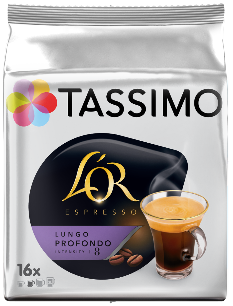 Кофе в капсулах Tassimo L'or Espresso Lungo Profondo, 16 порций - фотография № 1