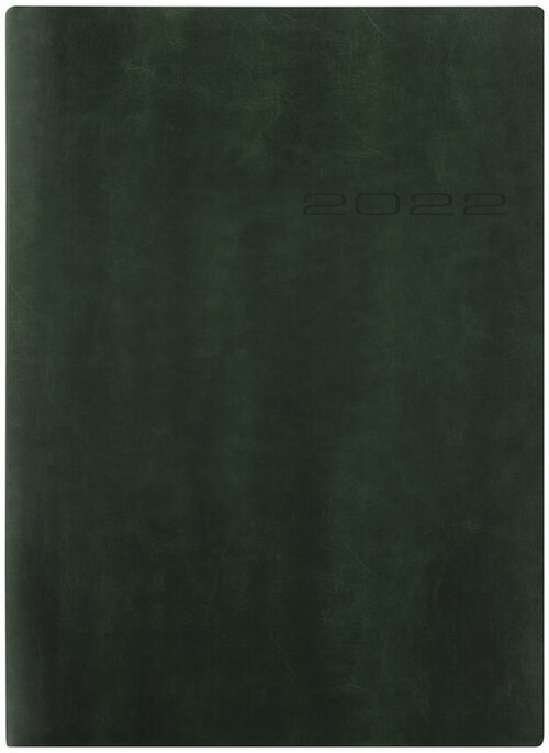 Ежедневник Letts Lecassa, A5, кремовые страницы, темно-зеленый