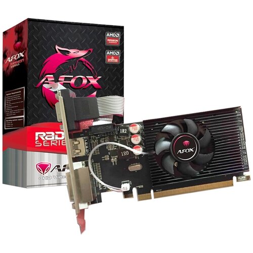 Видеокарта AFOX Radeon R5 230 2048Mb LP Single Fan (AFR5230-2048D3L5) видеокарта afox geforce gt 710 af710 2048d3l5 2048mb