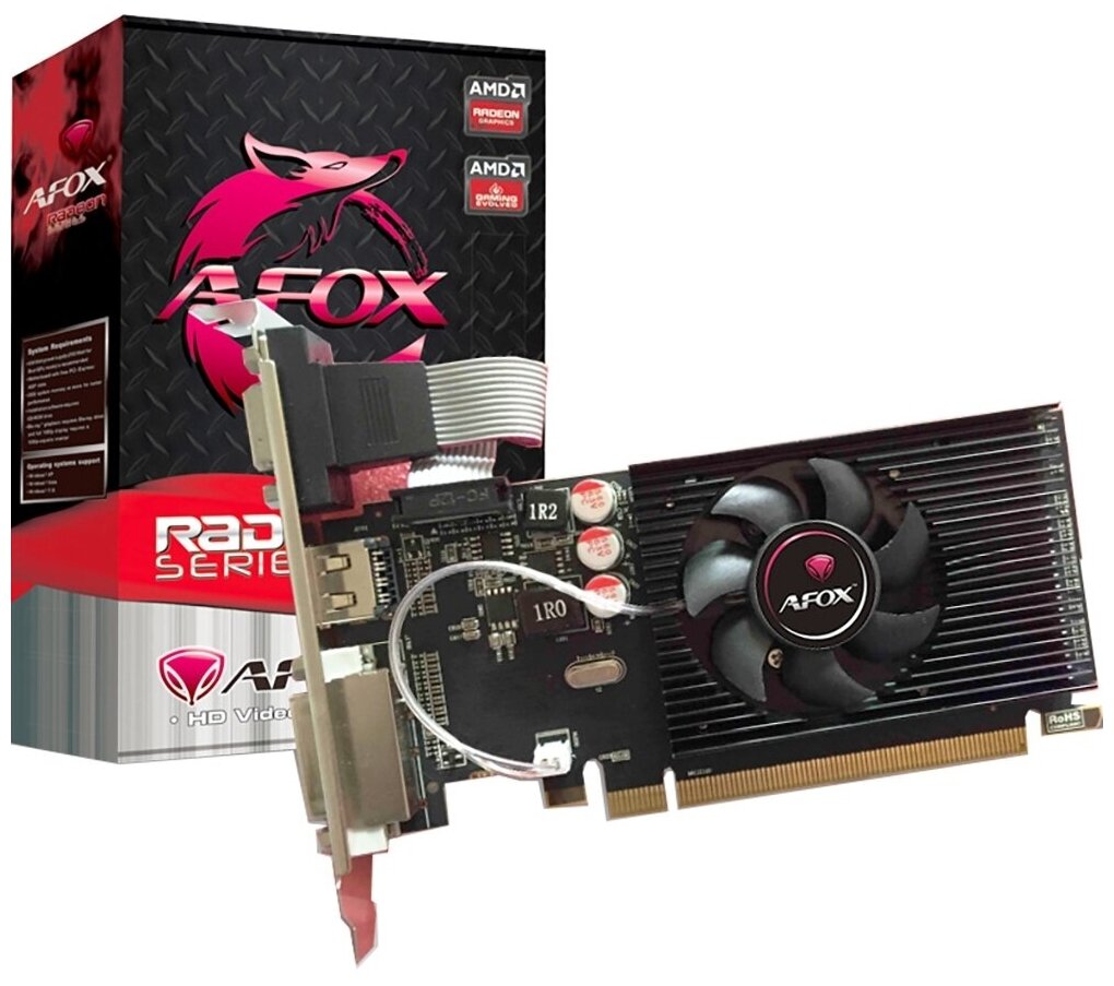 Видеокарта AFOX Radeon R5 230 2048Mb LP Single Fan (AFR5230-2048D3L5)