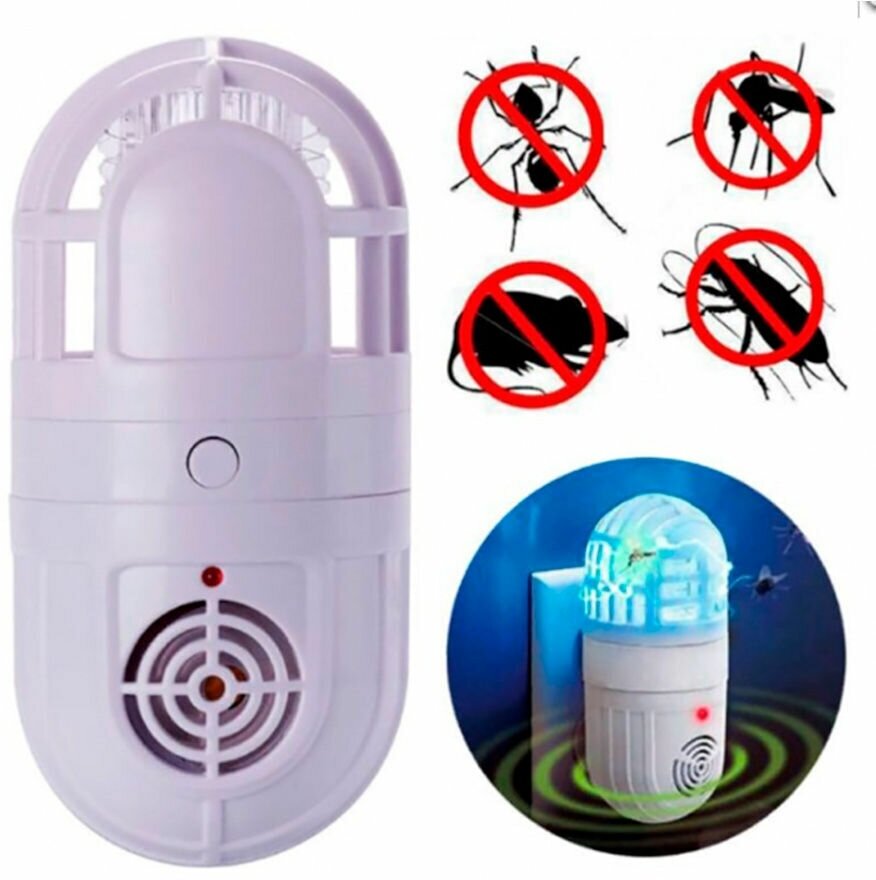 Ультра звуковой отпугиватель насекомых, мышей, грызунов, крыс, комаров / Безопасный отпугиватель для вредителей