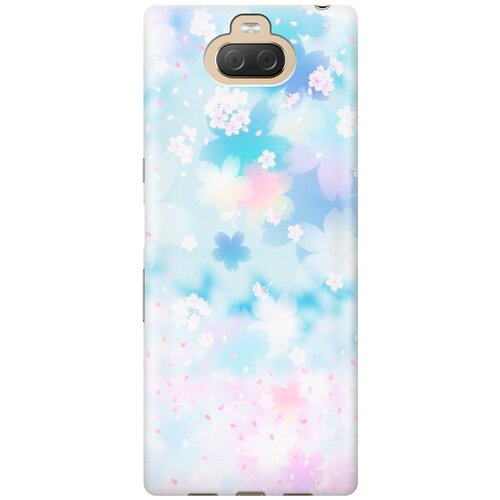 фото Re:pa накладка transparent для sony xperia 10 plus с принтом "цветение сакуры"