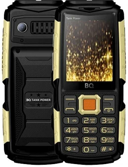 Мобильный телефон BQ BQ-2430 Tank Power Black Gold