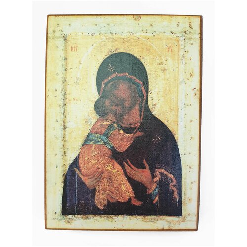 Икона Владимирская, размер иконы - 10х13 икона богородица размер иконы 10х13