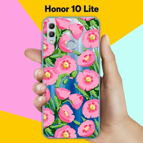 Силиконовый чехол Узор из цветов на Honor 10 Lite силиконовый чехол узор из цветов на honor 20s