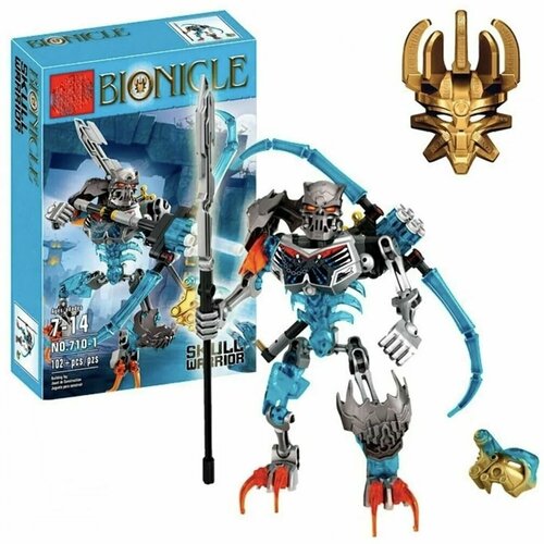 Конструктор Bionicle 710-1 Skull Warrior 103 детали, коллекция, фигурка, Подарок Не является брендом Лего (Lego) и Майнкрафт