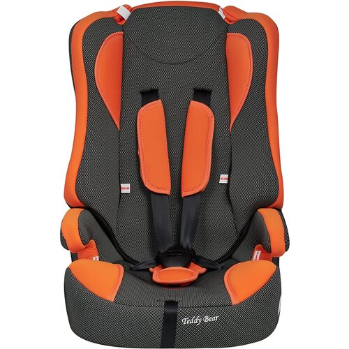 Автокресло группа 1/2/3 9-36 кг Teddy Bear без вкладыша 513 RF ORANGE+BLACK DOT