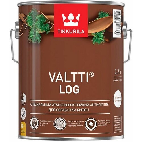 Антисептик Tikkurila Valtti Log естественный 2,7 л