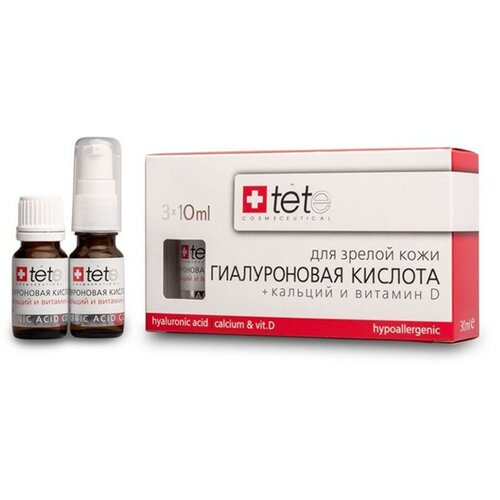 Гиалуроновая кислота + Кальций и Витамин D TETe 30 мл tete hyaluronicacid snailsextract гиалуроновая кислота улиточный секрет 3 10 мл