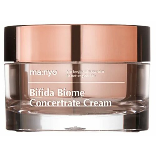 Омолаживающий крем с бифидобактериями Manyo Factory Bifida Biome Concentrate Cream manyo factory омолаживающий крем гель для лица охлаждающий лактобактерии корея 80мл bifida aqua cream