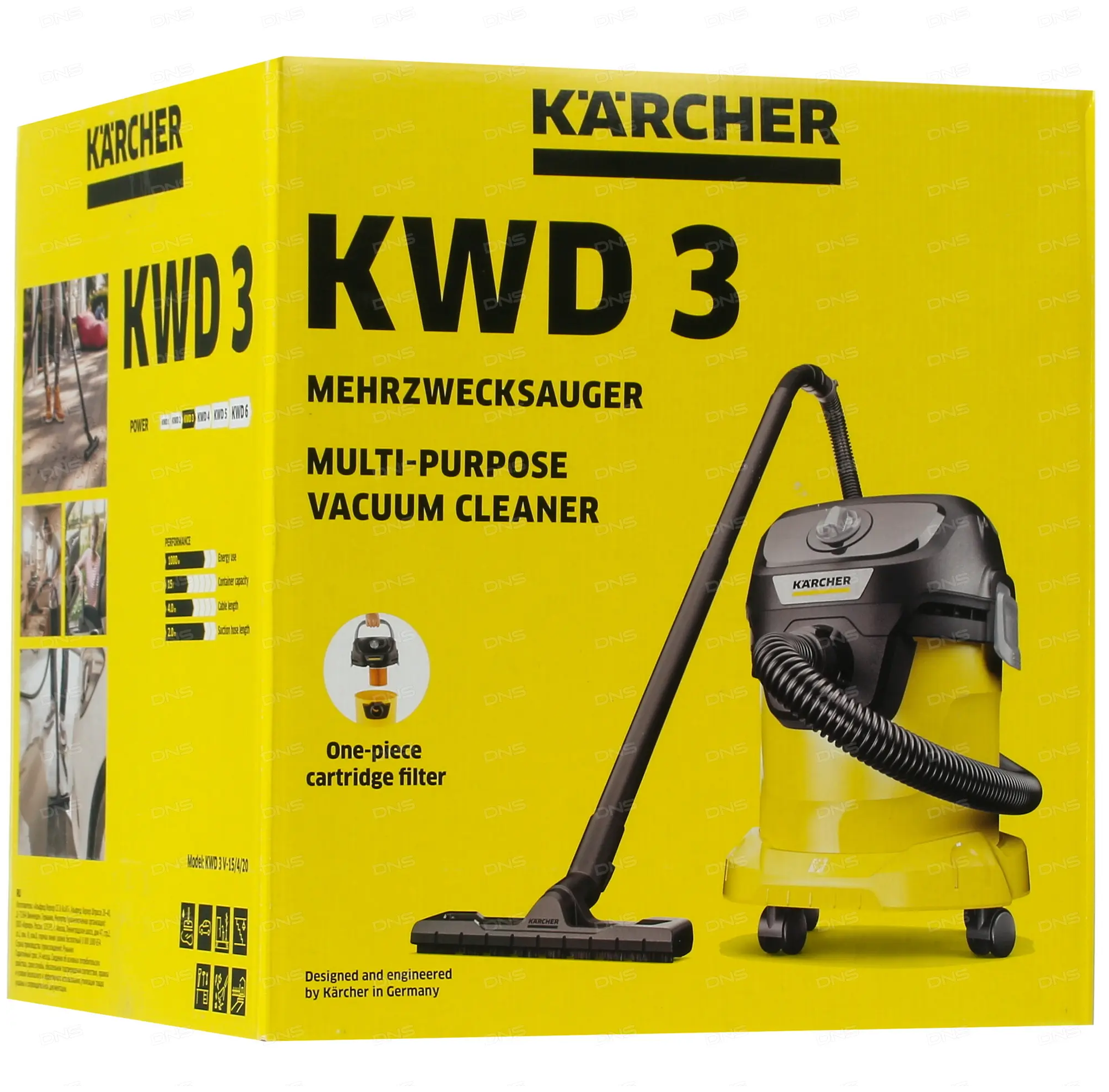 Хозяйственный пылесос Karcher WD 3 V-15/4/20