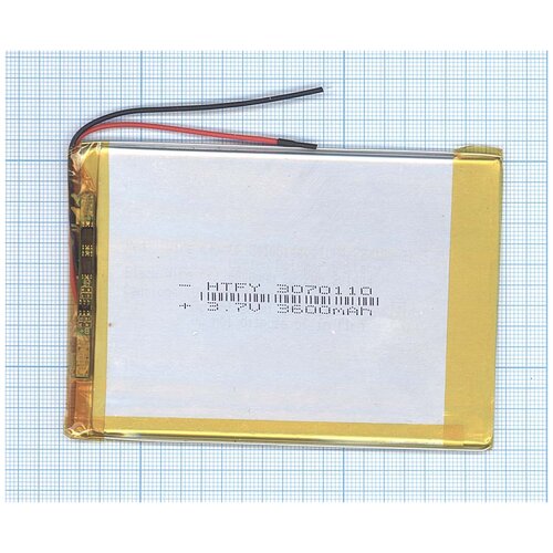 фото Аккумулятор li-pol (батарея) 3*70*110мм 2pin 3.7v/3600mah oem