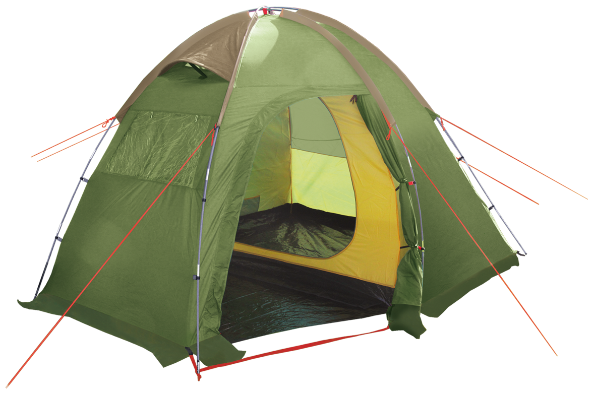 Палатка BTrace Newest 3, алюминиевый каркас (Зеленый)