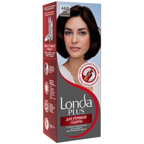 Купить Londa для Упрямой седины стойкая крем-краска для волос, 44/0 (12) темно-коричневый
