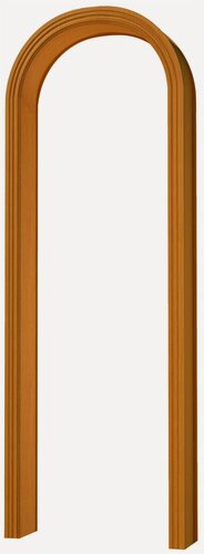 Изображение товара Арка Романская малая декор "ольха", шпон, высота 226,3 см, ширина 153,6 см