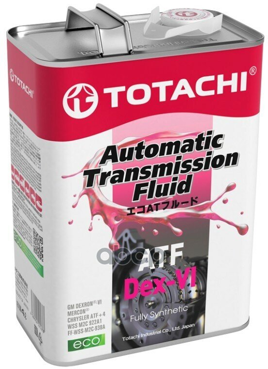 Totachi Atf Dex- Vi 4Л TOTACHI арт. 20904