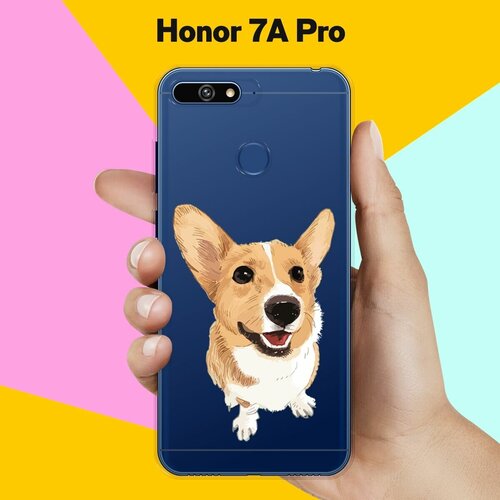 силиконовый чехол узор из корги на honor 7a pro Силиконовый чехол Хороший корги на Honor 7A Pro