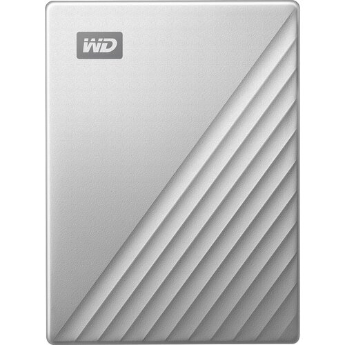 Внешние HDD/ Portable HDD 1TB WD My Passport ULTRA (Silver), USB-C/USB 3.2 Gen1, 110x82x13mm, 130g /12 мес./ WDBC3C0010BSL-WESN