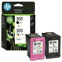 Картриджи HP 305+305 струйные, набор черный и цветной (120/100 стр) 6ZD17AE