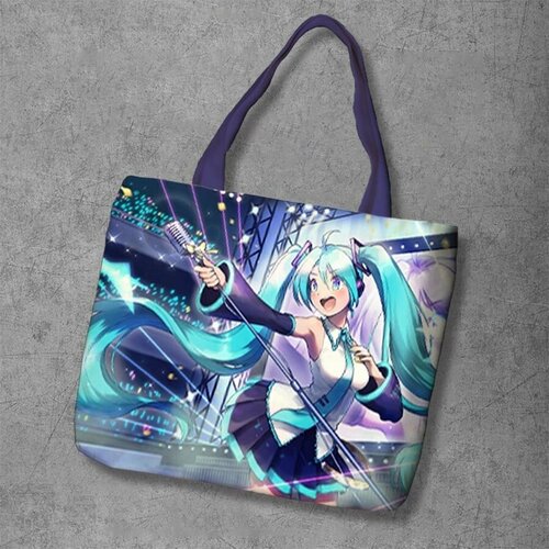 фото Сумка шоппер anime dakimakura, фактура рельефная, мультиколор