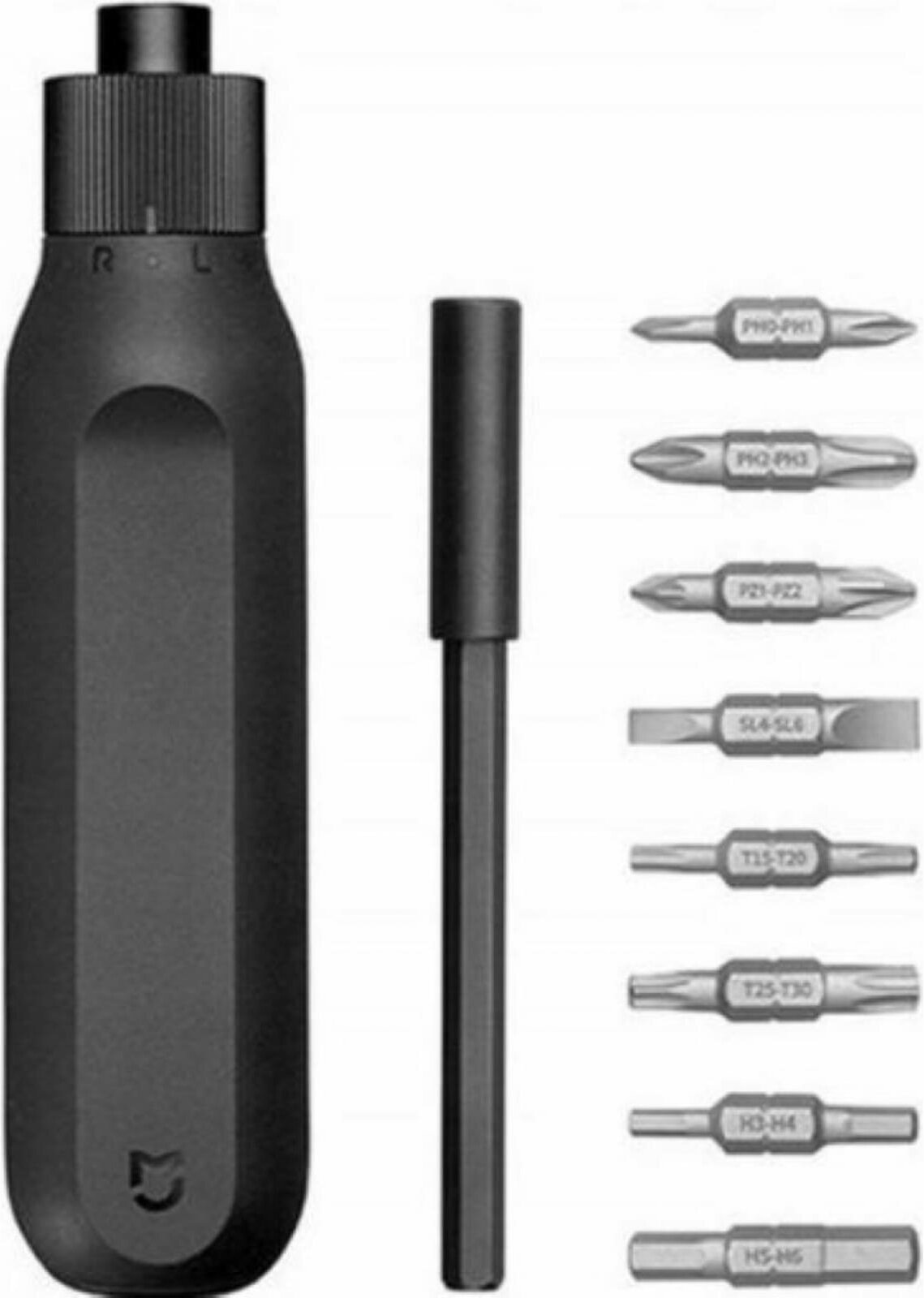 Отвёртка со сменными битами Xiaomi Mijia Ratchet Screwdriver 16 in 1, 10 предм., черный