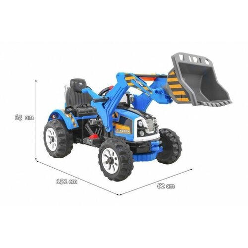 Jiajia Детский электромобиль трактор на аккумуляторе 12V синий JS328A-BLUE