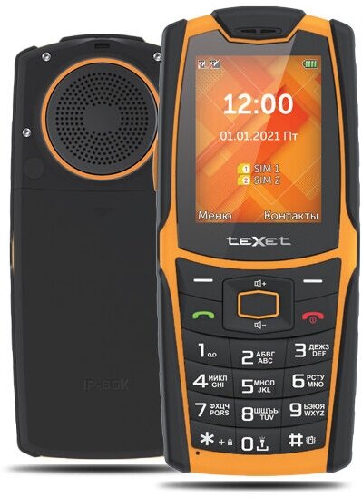 Сотовый телефон teXet TM-521R Black-Orange